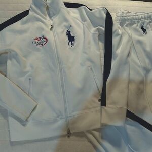 RLX Polo Ralph Lauren US Open 2006 Big Horse Tracksuit SET, Jacket Pants S